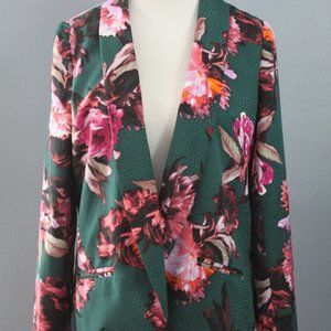 Cartonnier Floral Blazer in Green and Pink